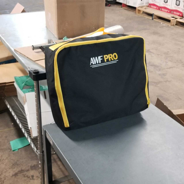 AWF PRO Portable Universal Spill Kit, 35 Pieces: 25 Heavy Duty Sorbent Pads, 3 Sorbent Socks, 5 Disposal Bags, 1 pair of Goggles & Chemical Gloves. Packed in a Heavy Duty, Reusable Nylon Bag