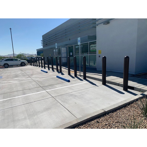 Ideal Shield Dome Top Bollard Cover – 1/8" Wall Thickness, 4" or 6" Diameter, Select Height, Select Color