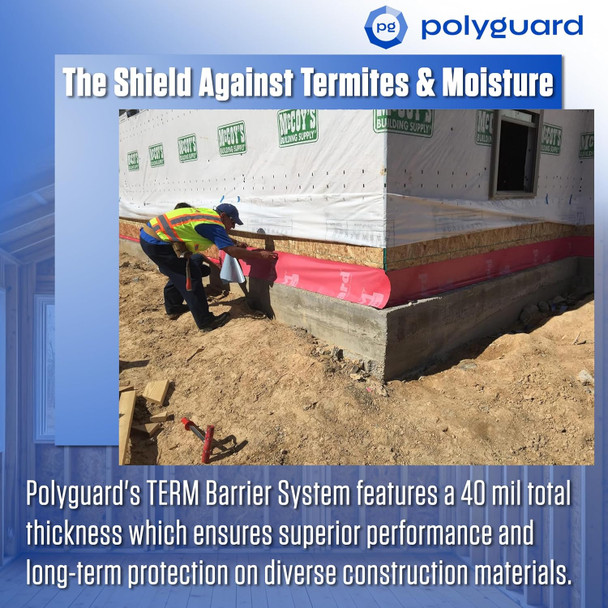 TERM Flashing – 40 Mil Self-Adhered Termite & Waterproofing Barrier