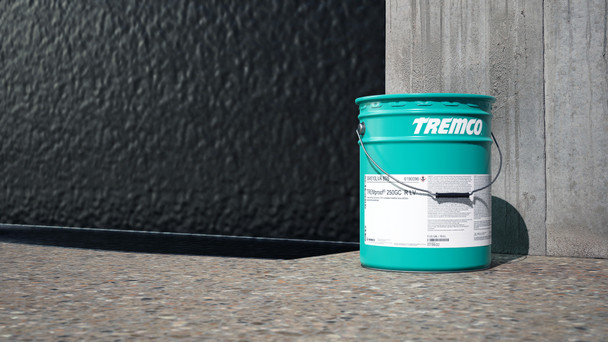 TREMproof® 250GC Single-Component, Rapid Curing, Fluid-Applied Elastomeric Waterproofing Membrane