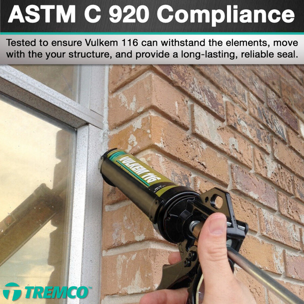 Vulkem® 116 Single-Component Polyurethane Sealant – Full Pallet (60 Cases / 1,800 Cartridges), 10 oz, Select Your Color