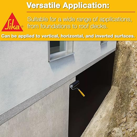 Sikalastic HLM 5000 GC, Liquid, Cold-Applied Elastomeric Waterproofing Membrane, Full Pallet, 36 - 5 Gallon Pails