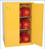 90 Gallon Flammable Liquid Safety Cabinet, Manual Close Doors, Yellow, Eagle 1992