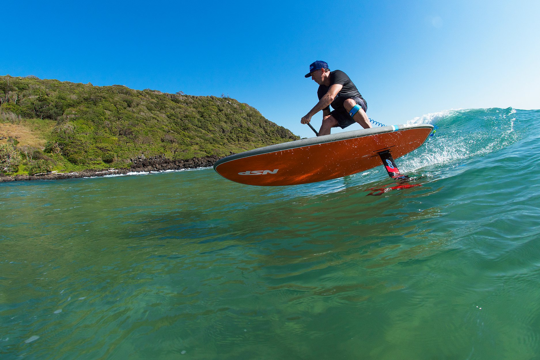 Man getting his stoke on with foiling