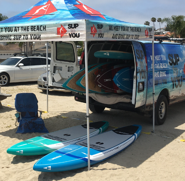 Mobile Demo Center with Multiple SUP Boards