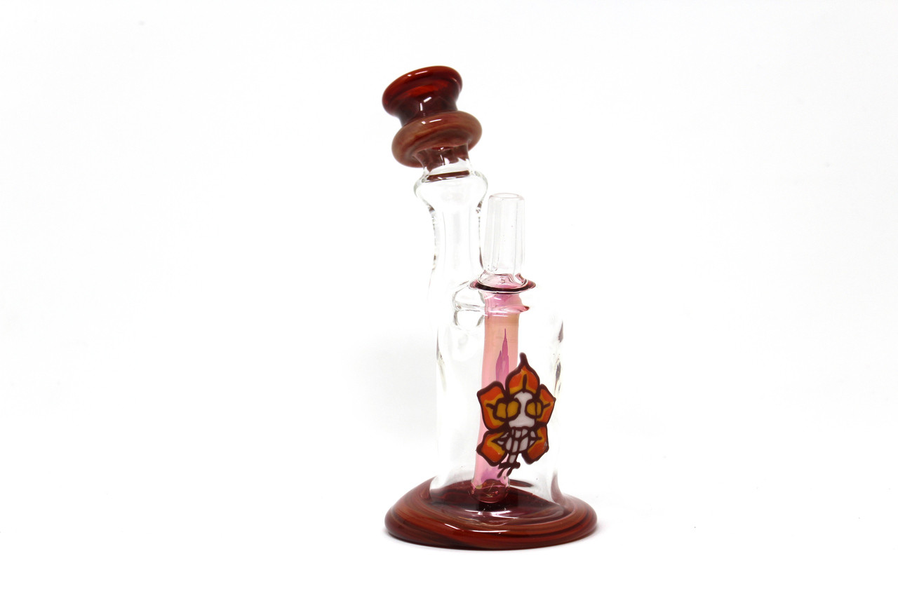 Sweeney Glass - Mini Flower Rig - The Honey Pot Smoke Shop