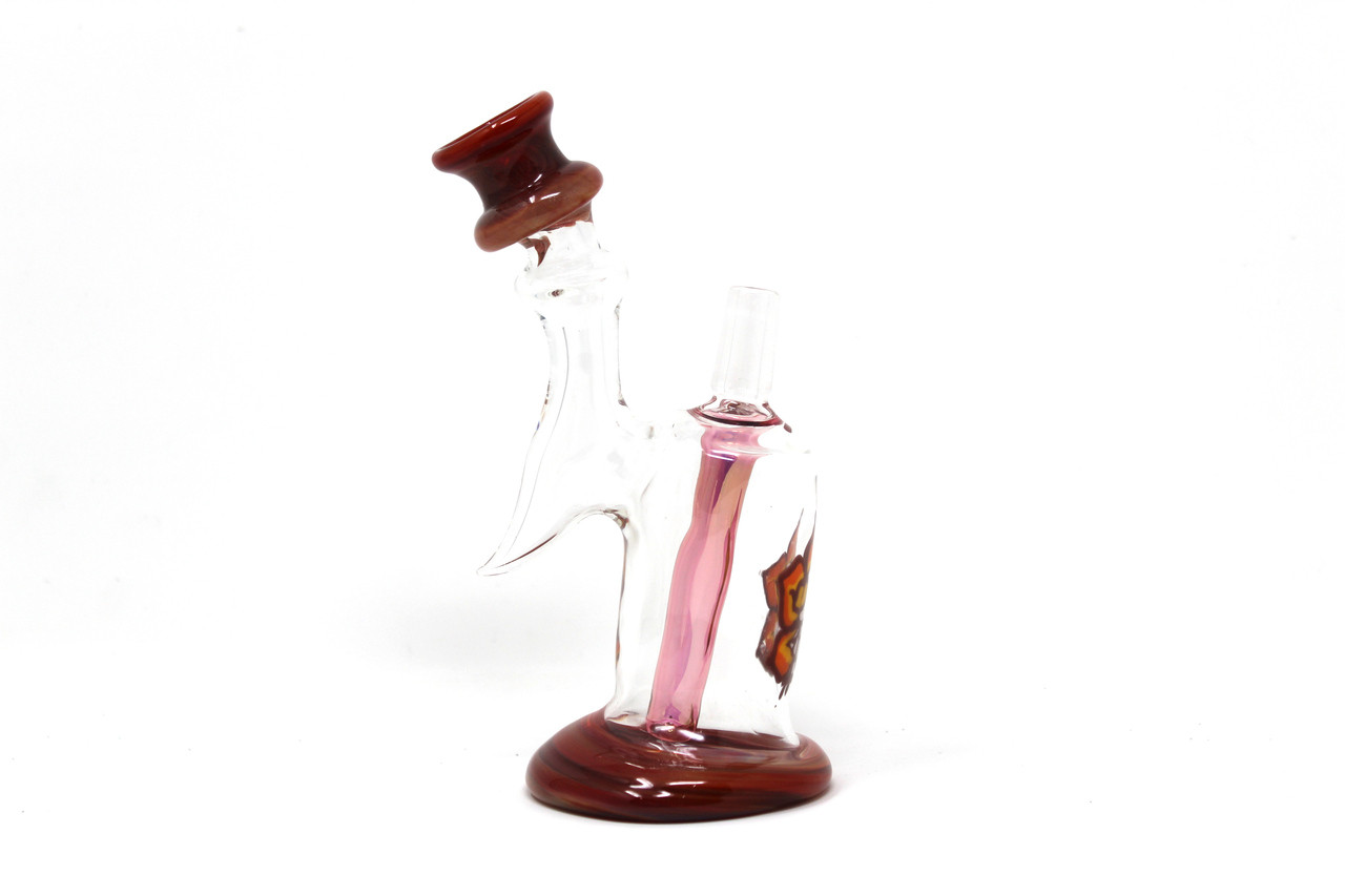 Sweeney Glass - Mini Flower Rig - The Honey Pot Smoke Shop