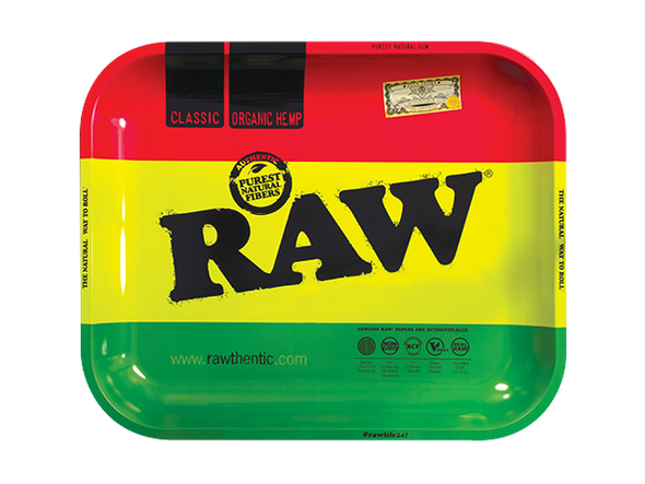 Raw - Rasta Rolling Tray