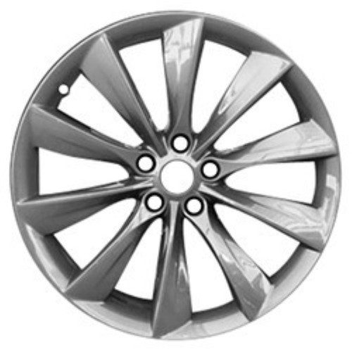 2013-2012 TESLA TESLA S Aluminium 21" Factory OEM Charcoal Wheel 98727U30