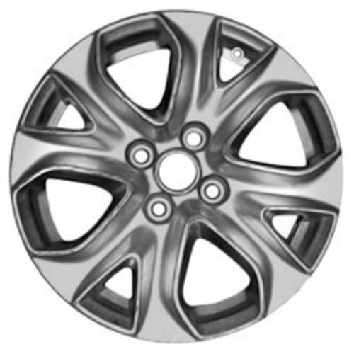 2013-2011 FORD FIESTA SEDAN Aluminium 16" Factory OEM Silver Wheel 98553U20