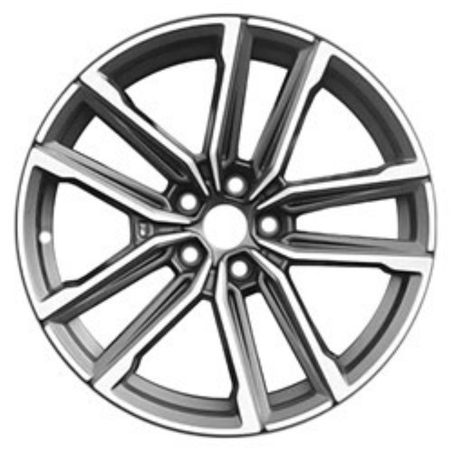 2021 BMW 430I GRAN COUPE (SEDAN) Aluminium 19" Factory OEM Black Wheel 95123U45