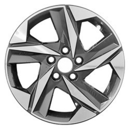 2022-2021 HYUNDAI ELANTRA SEDAN Aluminium 17" Factory OEM Black Wheel 95061U45