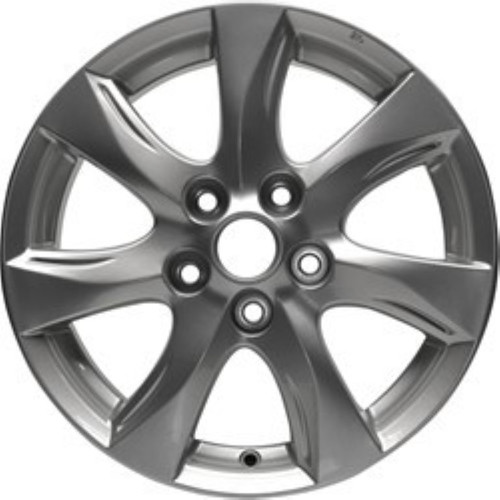 2011-2010 MAZDA MAZDA 3 SPORT CA, MAZDA 3 16" OEM Silver Wheel 64927U20