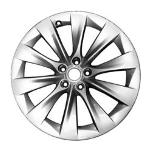 2017 TESLA TESLA X Aluminium 20" Factory OEM Silver Wheel 97801U20