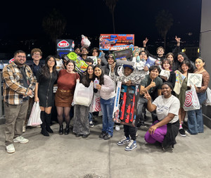 Local teens are 'all smiles' after Christmas shopping with gift cards provided by Oasis of Hollywood donations.