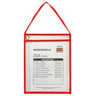 Hanging Shop Ticket Holder, Red Stitching (Box of 15)