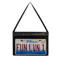 Stitched License Plate Holder w/ Hanging Strap (Set of 2 Protectors)