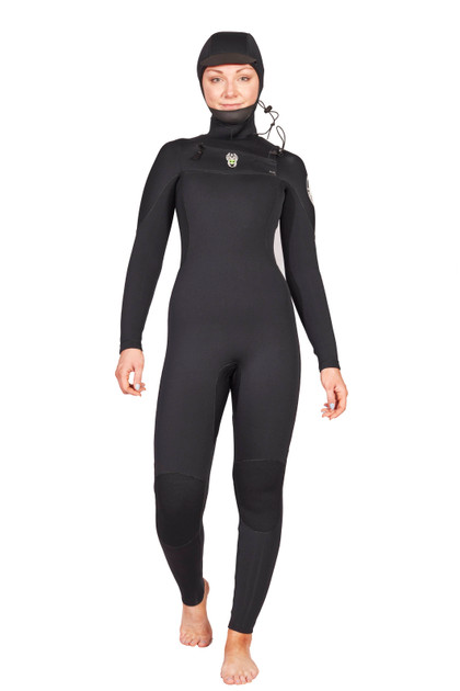 Valkyrie 5/4 Hooded Front Zip Womens Wetsuit Yamamoto