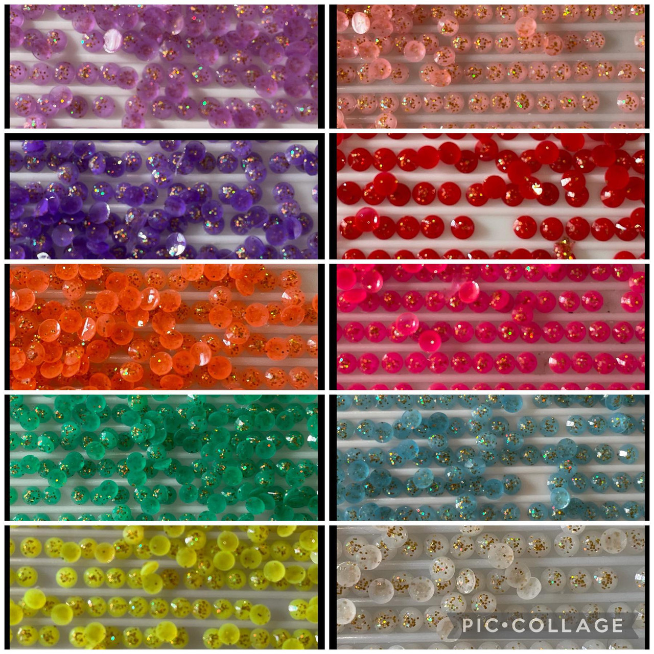 BRAND NEW BUNDLE 10000 Diamond Painting JELLY/GLITTER SEQUINED ROUND
