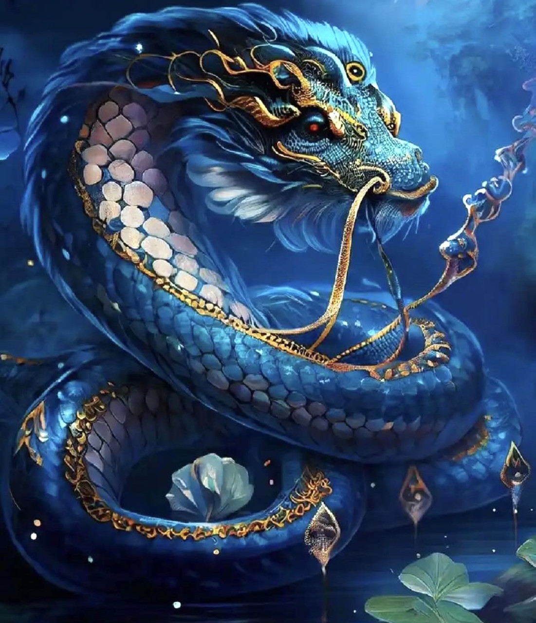 Blue Dragon Diamond Painting