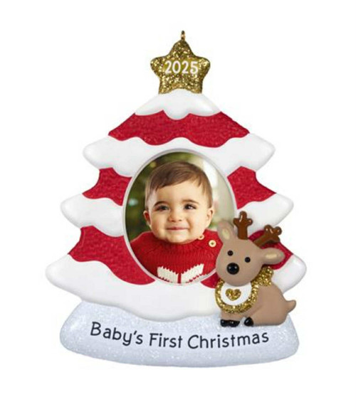 2025 Hallmark Christmas Keepsake Ornament - BABY'S FIRST CHRISTMAS