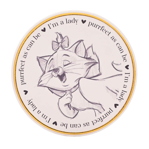 Official Disney Classic Collectable Ceramic Coaster - Marie Cat 10.5cm Official Disney Classic Collectable Ceramic Coaster - Marie Cat 10.5cm