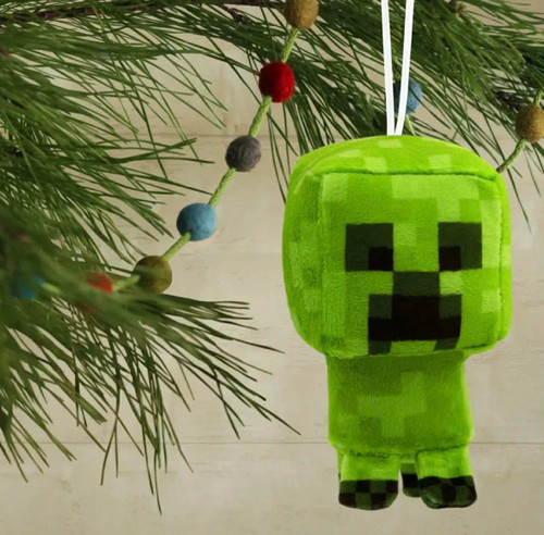 NEW Hallmark Small Stars Minecraft Creeper Hanging Ornament