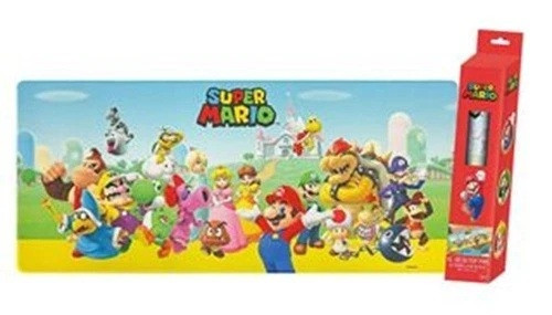 NEW Super Mario Bros - Group - XL Gaming Desk Mat - 80x35