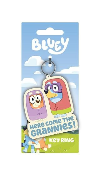 NEW Bluey - Here Come the Grannies Official Moulded Keyring/Keychain