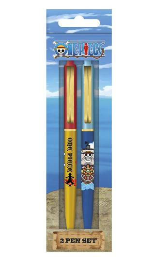 NEW - Official One Piece - Logo & Boat - 2 Pen Set