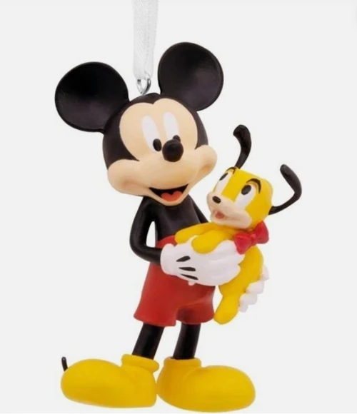 NEW Hallmark Christmas Ornament DISNEY MICKEY MOUSE HOLDING PUPPY