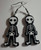 NEW Handmade Skeleton Charm Drop Earrings - Perfect Gift