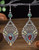 New Silver Plated Colourful Crystal Drop Earrings New Silver Plated Colourful Crystal Drop Earrings