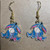 Handmade Eeyore Character Charm - Drop Hook Earrings