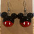 Handmade Mickey Mouse Resin Charm - Drop Hook Earrings