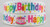 1 Metre HAPPY BIRTHDAY Grossgrain 22mm Ribbon #2