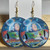 HANDMADE Acrylic Disney Buzz Lightyear Drop Hook Earrings