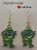 HANDMADE Teenage Mutant Ninja Turtles Charm Drop Hook Earrings - Leonardo