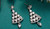 New- Silver Plated Crystal Tree Hook Earrings