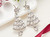 New- Silver Plated Crystal Tree Hook Earrings