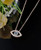 Small Dainty Rose Gold Plated Evil Eye Necklace with Blue & White Crystals Small Dainty Rose Gold Plated Evil Eye Necklace with Blue & White Crystals