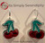HANDMADE Novelty 3D Acrylic Layered Shiny Cherry Theme Huggie Earrings