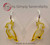 HANDMADE Novelty 3D Acrylic Layered Shiny Cockatoo Theme Huggie Earrings