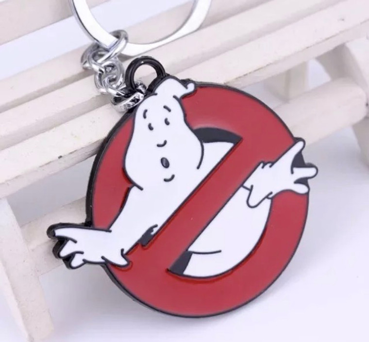 New Large Collectable Ghostbusters Logo Keyring