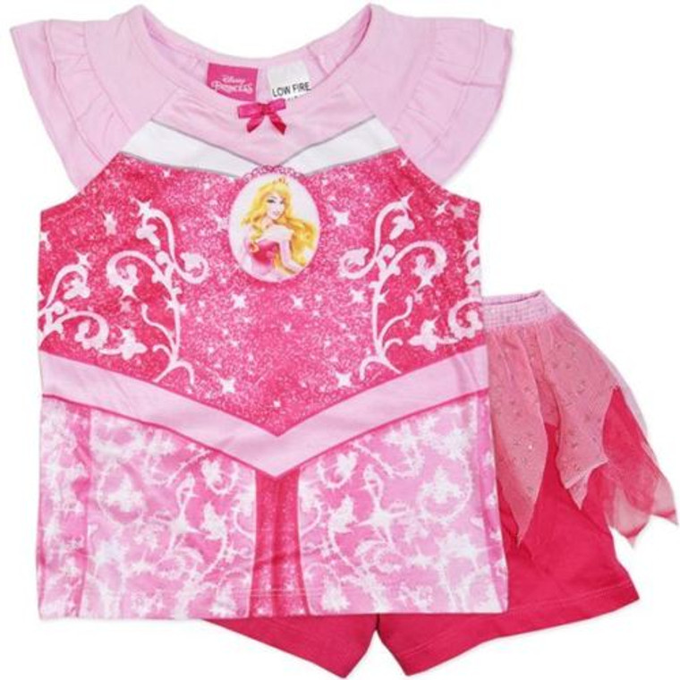 New Licensed Girls Disney Princess Aurora (Sleeping Beauty) Pink Pj's/Pyjamas - Size 3