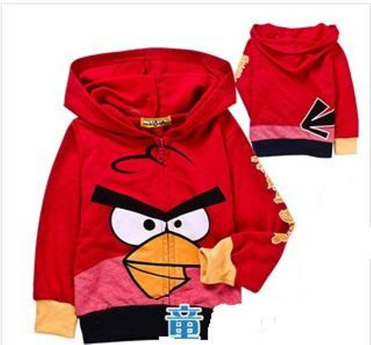 New Angry Birds Boy/Girls Red Jacket with Hood - Size 1/2