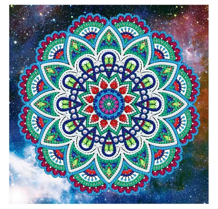 NEW Mandala Luminous Partial Diamond Painting Partial Drill Kit #6 - 30cm x 30cm