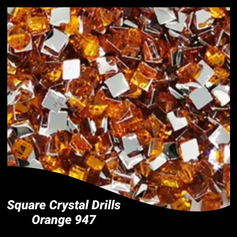 2000 Diamond Painting SQUARE Crystal ORANGE 947 Drills
