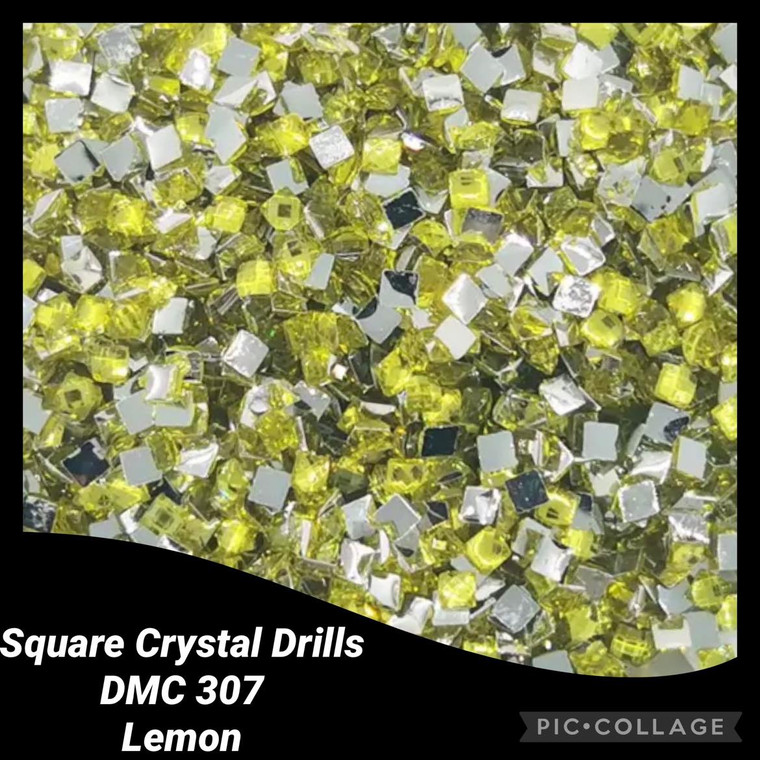 NEW 2000 Diamond Painting SQUARE Crystal 307 LEMON Drills