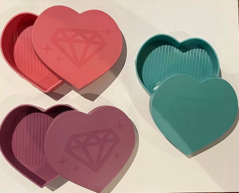 NEW HEART Diamond Painting Tray - Pink, Purple or Green